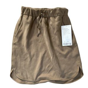 Lululemon on the fly skirt khaki 4 new with tags